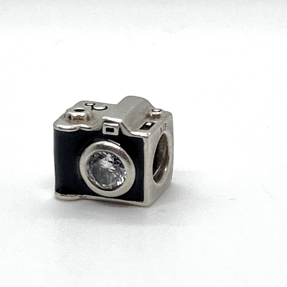 Pandora Sterling Silver Sentimental Snapshots Camera Charm ALE 925 #791709CZ